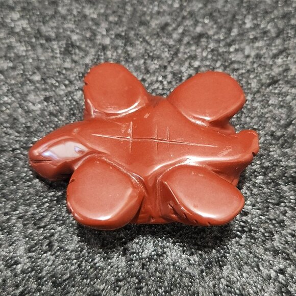 Turtle Figurine Red Stone Decorative/Collectible Small Hand Carved Vintage READ - Picture 12 of 15